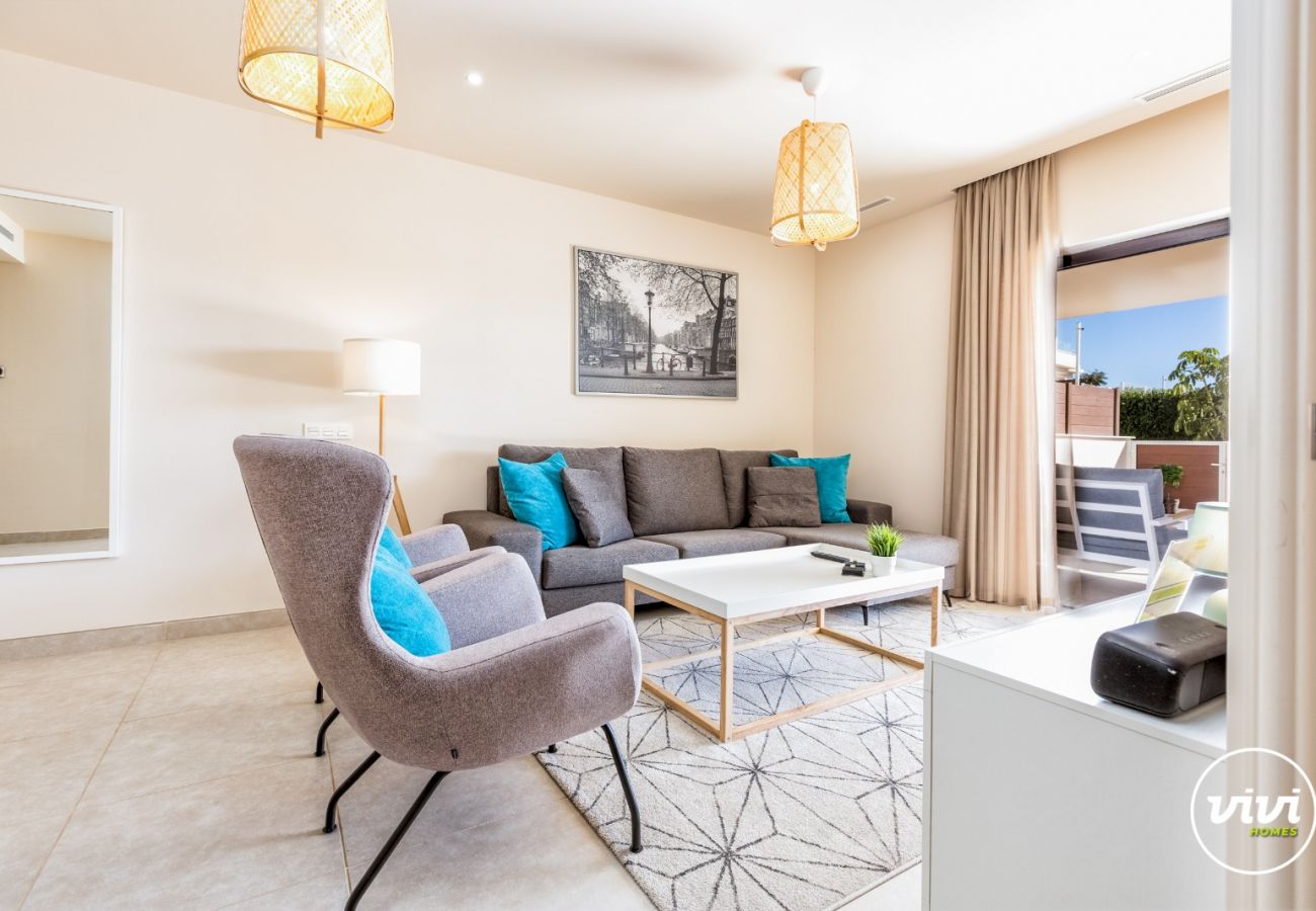 Costa del Sol Mijas Costa apartamentos de vacaciones Lotus sala de estar de lujo interior 