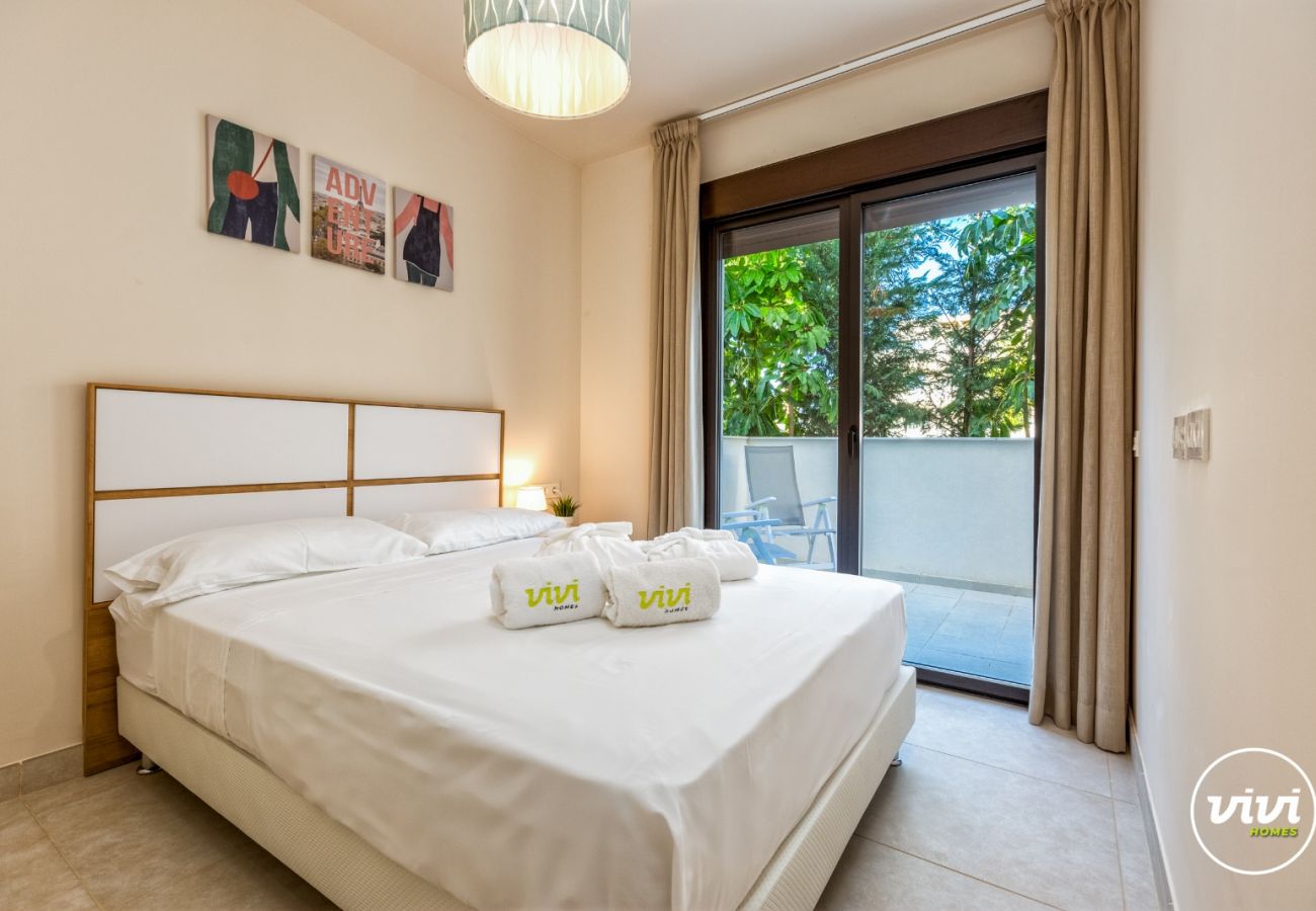 Costa del Sol Mijas Costa apartamentos de vacaciones Lotus Dormitorio de lujo interior 