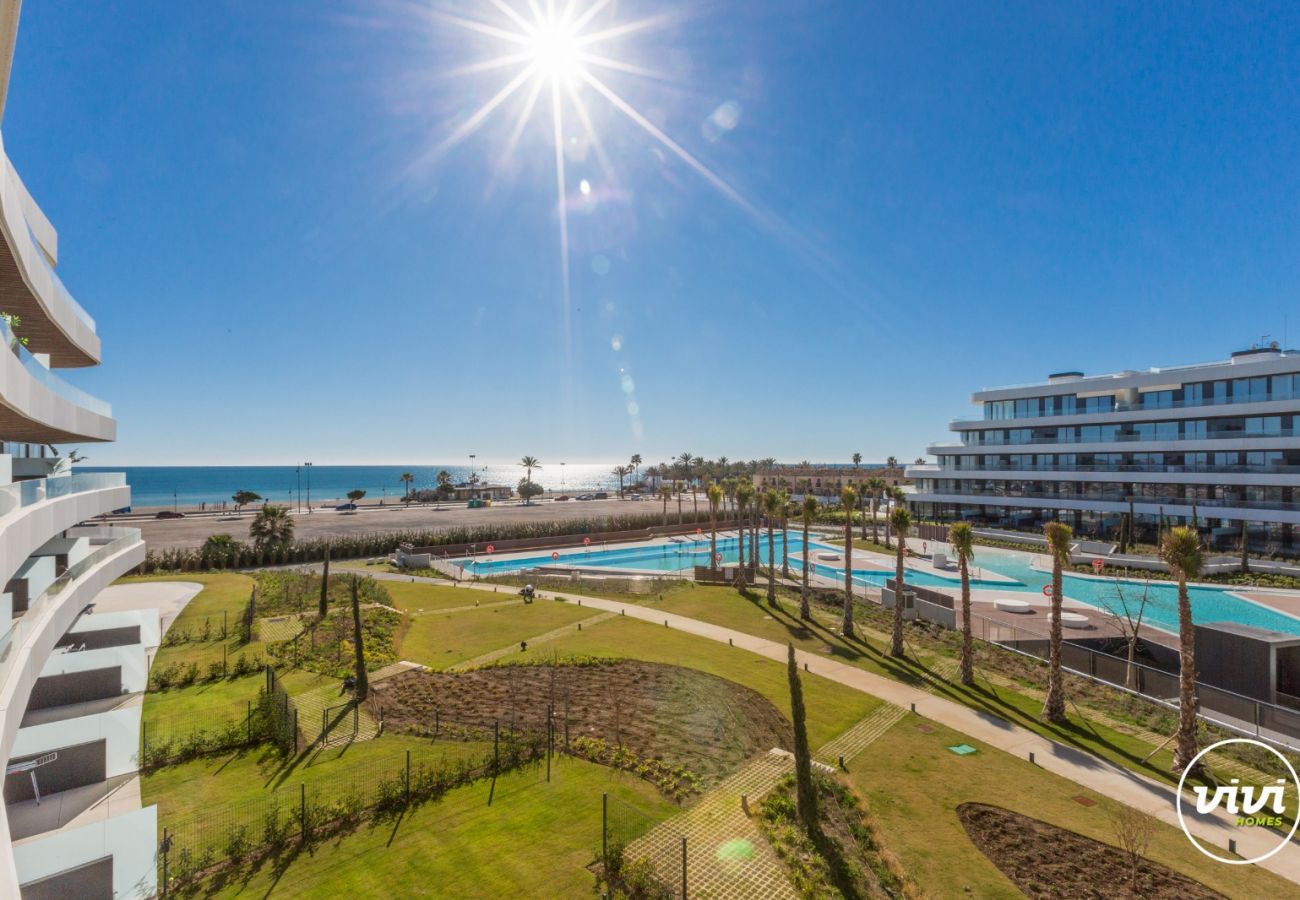 Apartamento en Torremolinos - Bambu - Vista al mar | Playa | Piscina Climatizada 