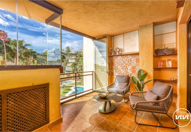 Apartamento en Mijas Costa - Oasis | primera linea de golf, piscina