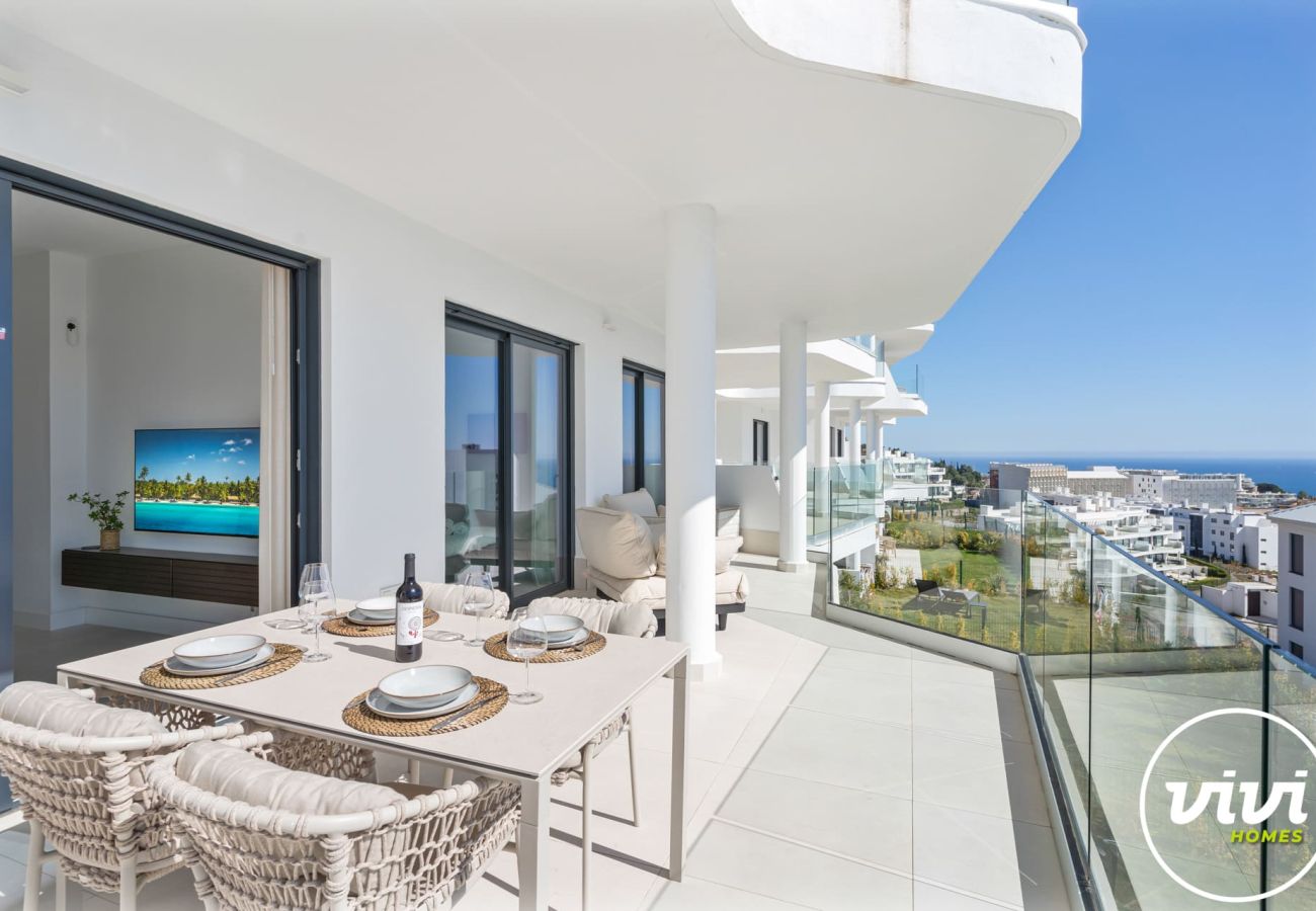 Apartamento en Fuengirola - Lana | Vistas al mar - terraza - piscina