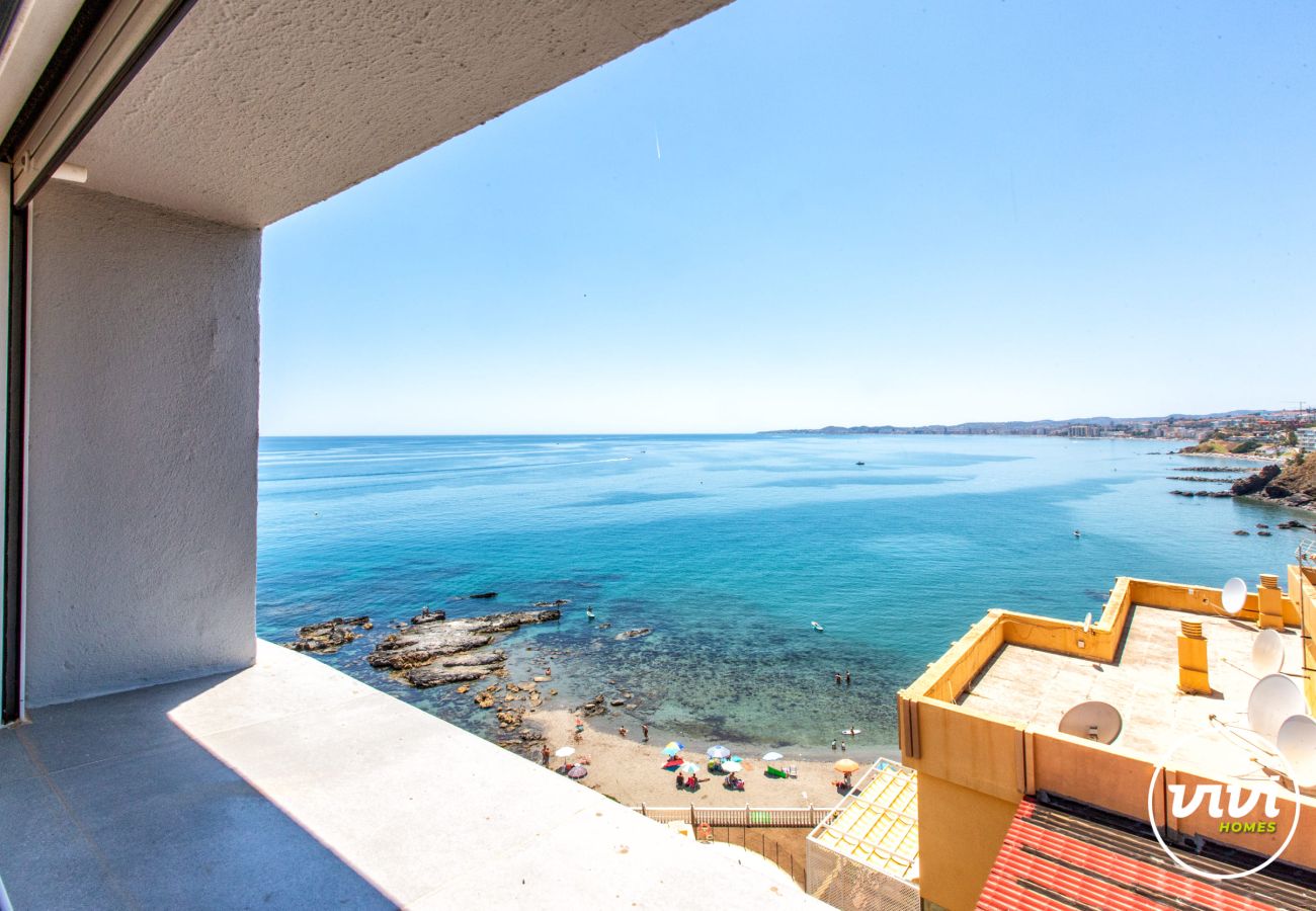 Apartamento en Benalmádena - Brisa del Mar| Vistas al mar - Piscina - Primera línea de playa - Terraza