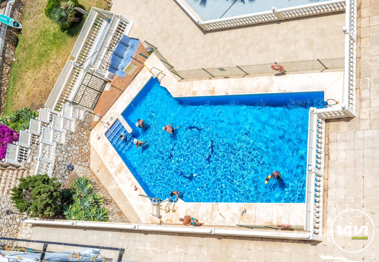 Apartamento en Benalmádena - Brisa del Mar| Vistas al mar - Piscina - Primera línea de playa - Terraza