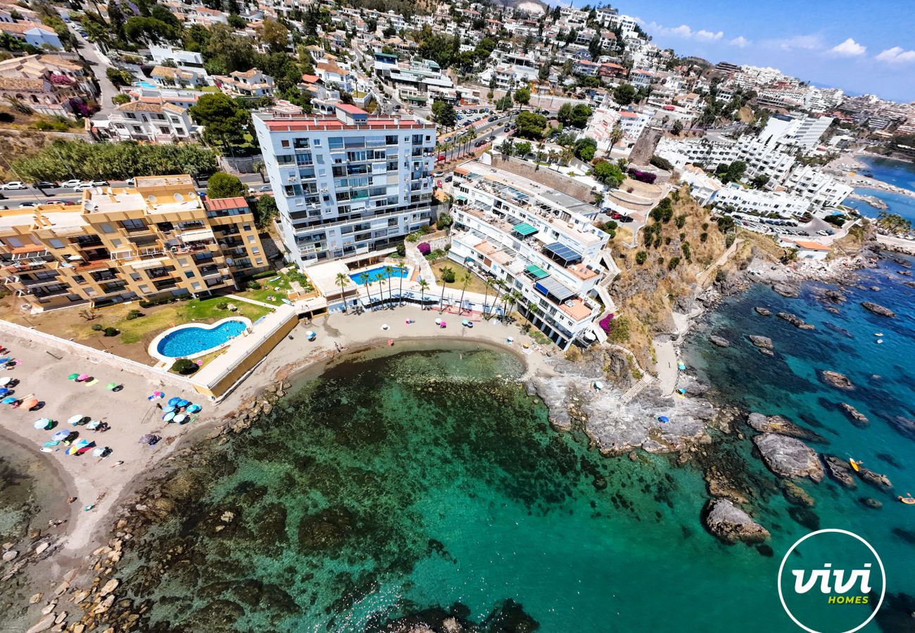 Apartamento en Benalmádena - Brisa del Mar| Vistas al mar - Piscina - Primera línea de playa - Terraza