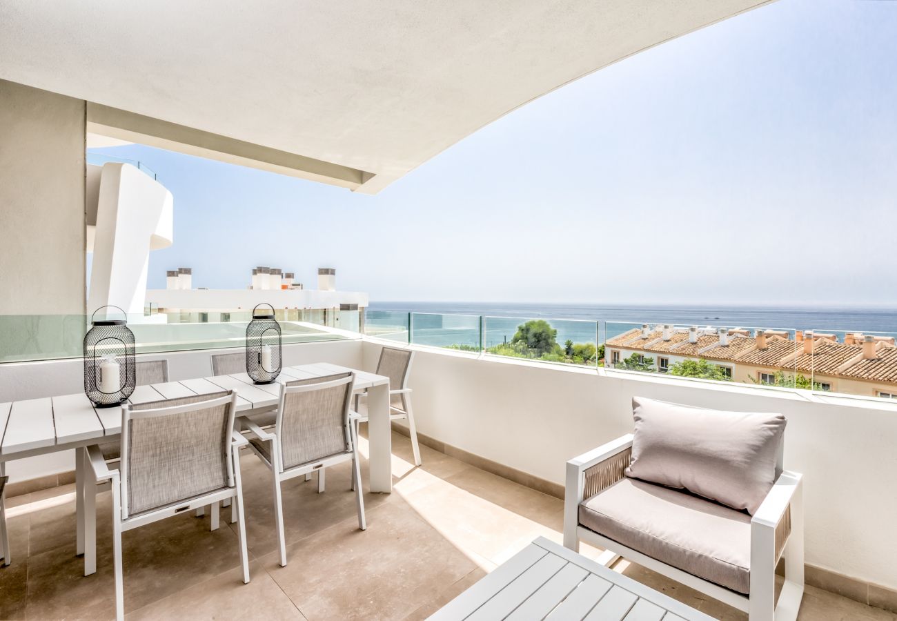 Costa del sol Mijas Costa vakantie appartement Waves luxe balkon zeezicht 