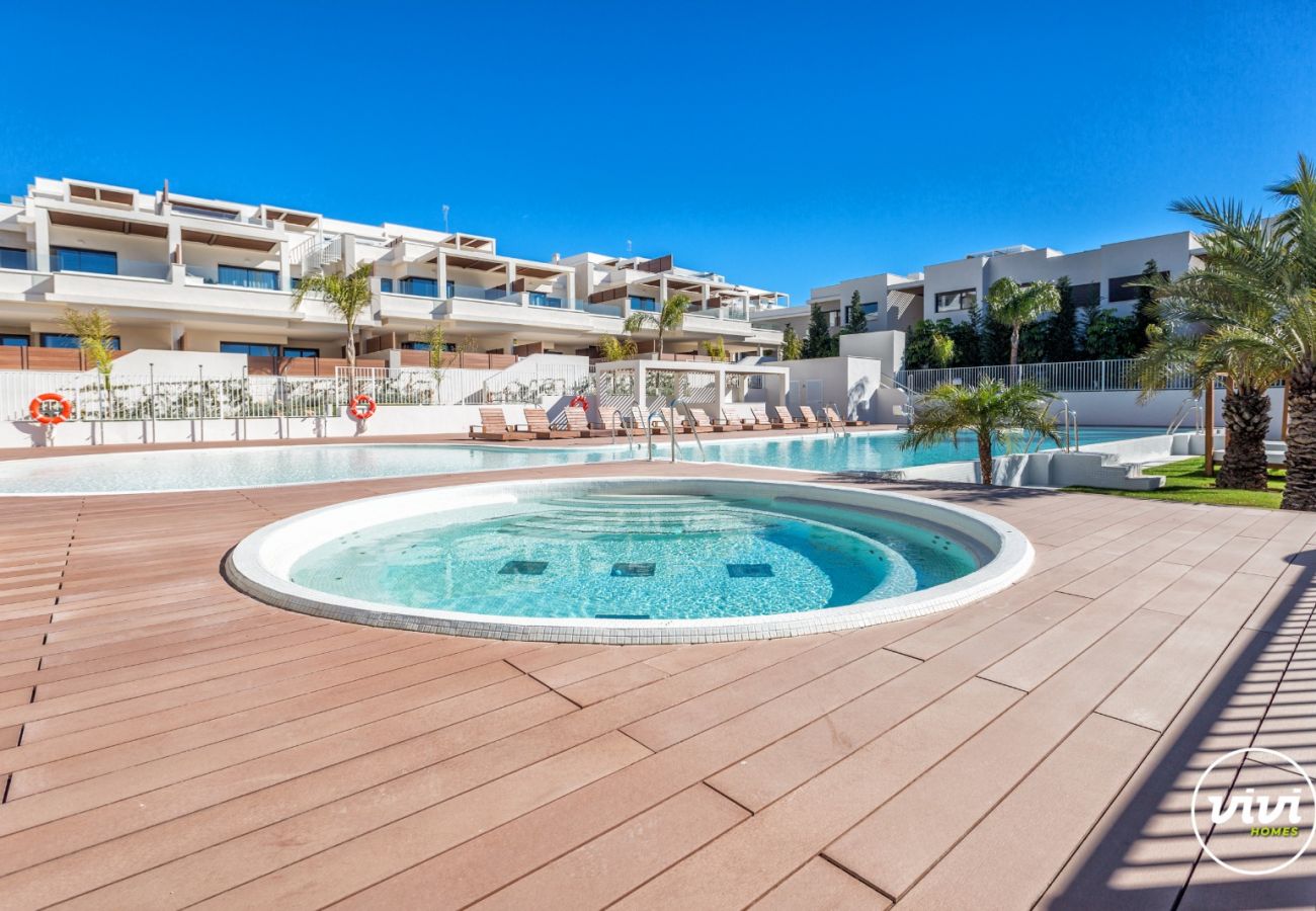 Costa del Sol Mijas Costa vakantie appartement Lotus zwembad luxe lounge 