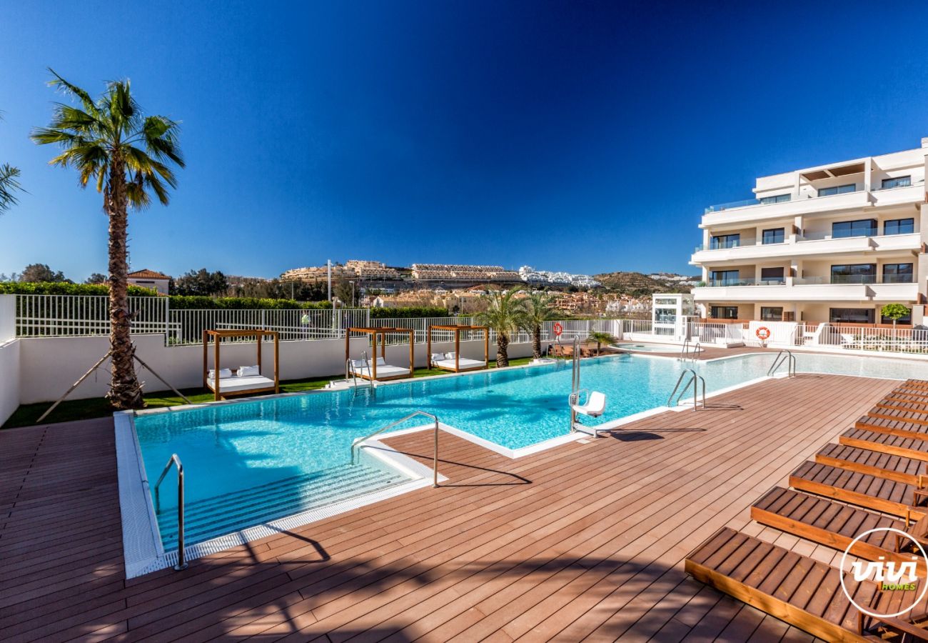 Costa del Sol Mijas Costa vakantie appartement Lotus zwembad luxe lounge 