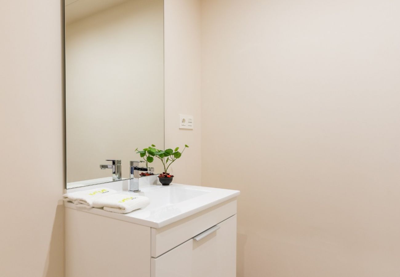 Costa del sol Mijas Costa holiday apartment Lotus bathroom sink luxury interior 