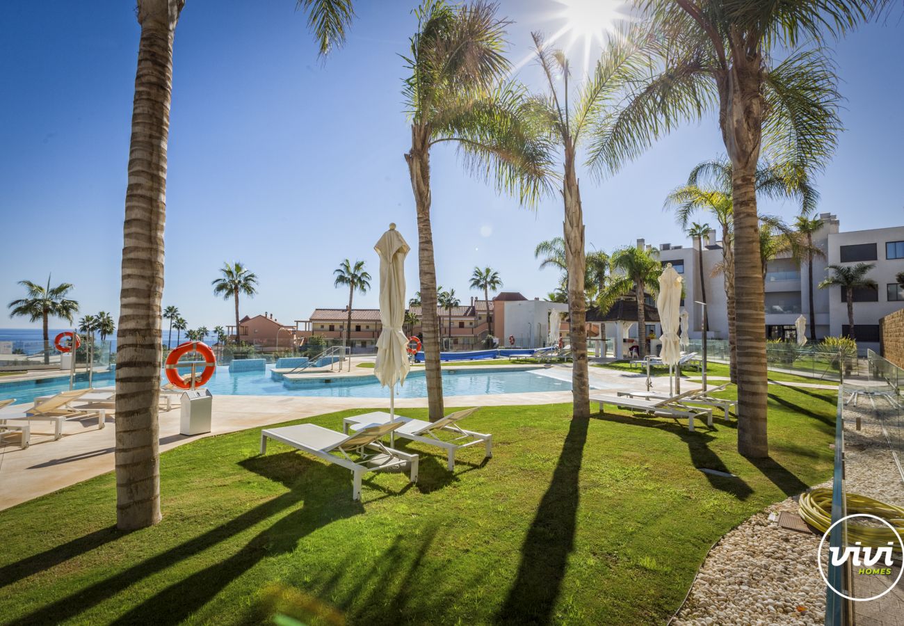 Apartment in Mijas Costa - Palmera - Sunny Terrace | Private pool | Gym