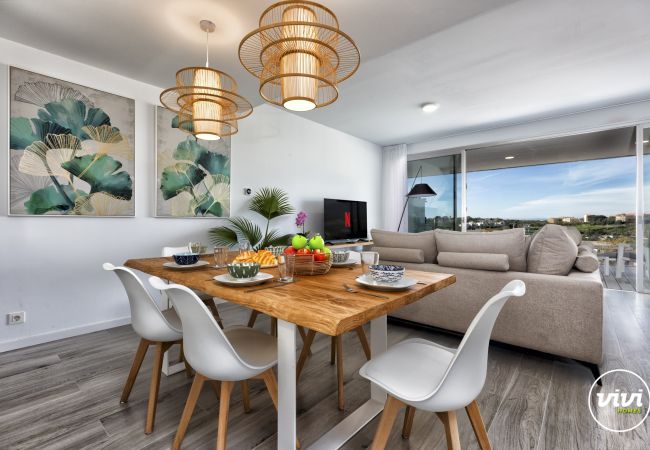 Livingroom with open doors to the terrace