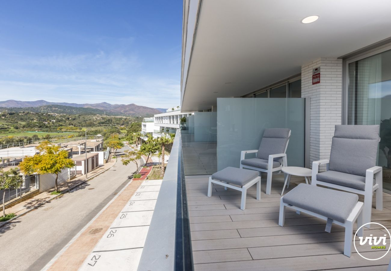 Sunbeds on the terrace