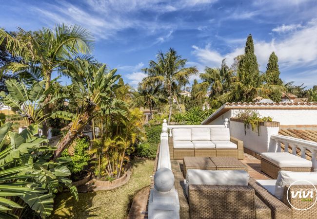 Rooftop terrace, Villa Bella, Holiday home in Marbella